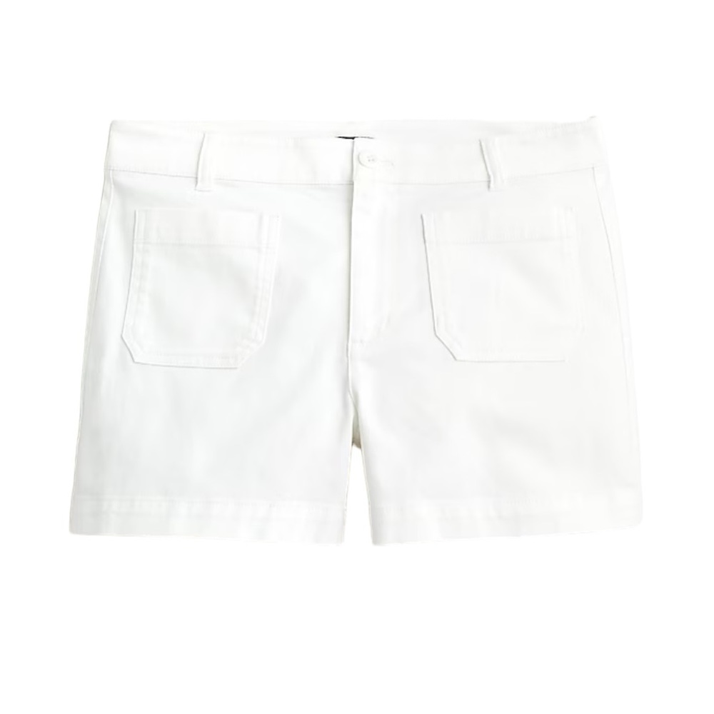 J.Crew Patch Pocket Chino Short in White